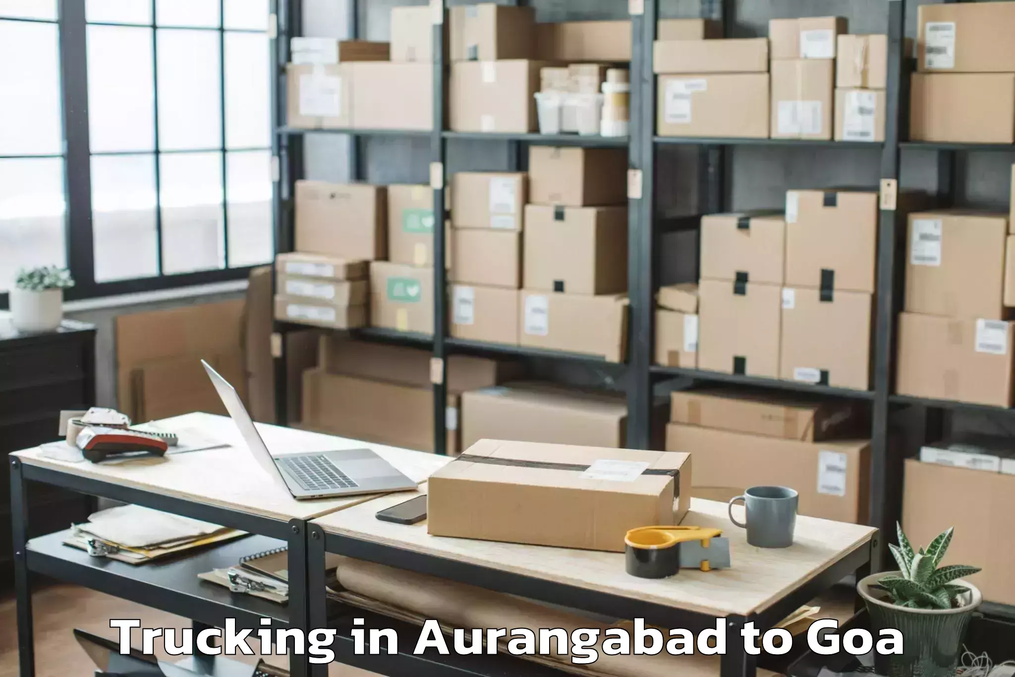 Top Aurangabad to Dicholi Trucking Available